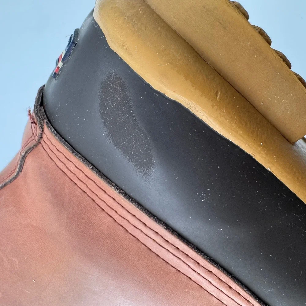 Tommy Hilfiger Women's TW Russel Duck Boots Fur Lined Leather Brown 6 Snow‎ Rain